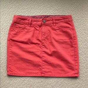 Tommy Hilfiger Coral Orange denim Skirt women 4